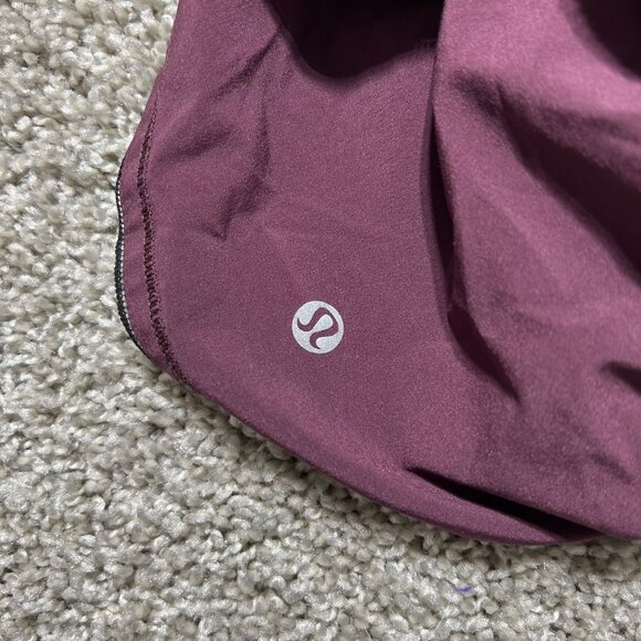 Lululemon Womens Size 8 Burgundy Swiftly Relaxed Fit Running Shorts - Picture 9 of 10